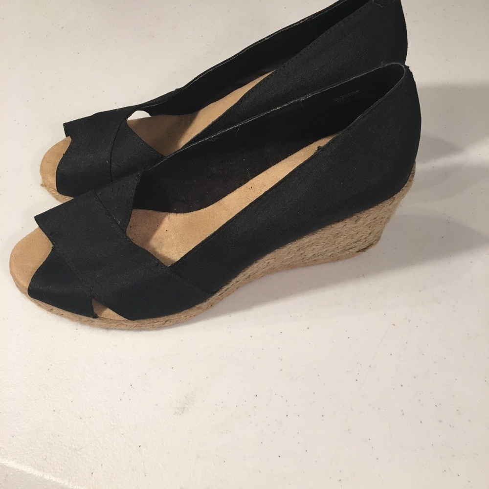White Mountain Wedge Espadrilles Shoes Size 9M